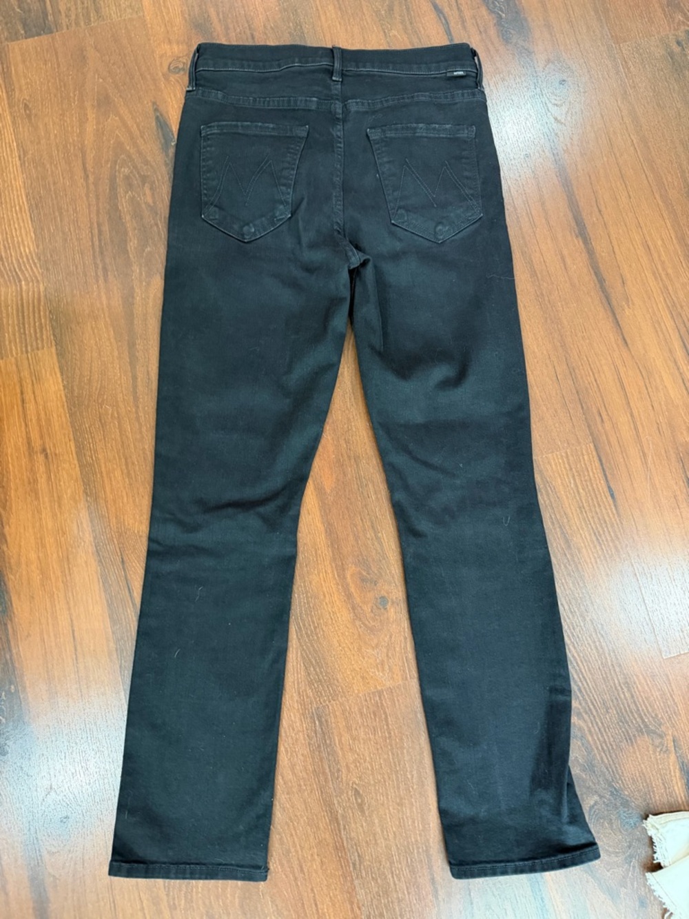 Mother The Mid Rise Dazzler Ankle Women 28 Black Not Guilty Stretch Denim - Picture 10 of 12